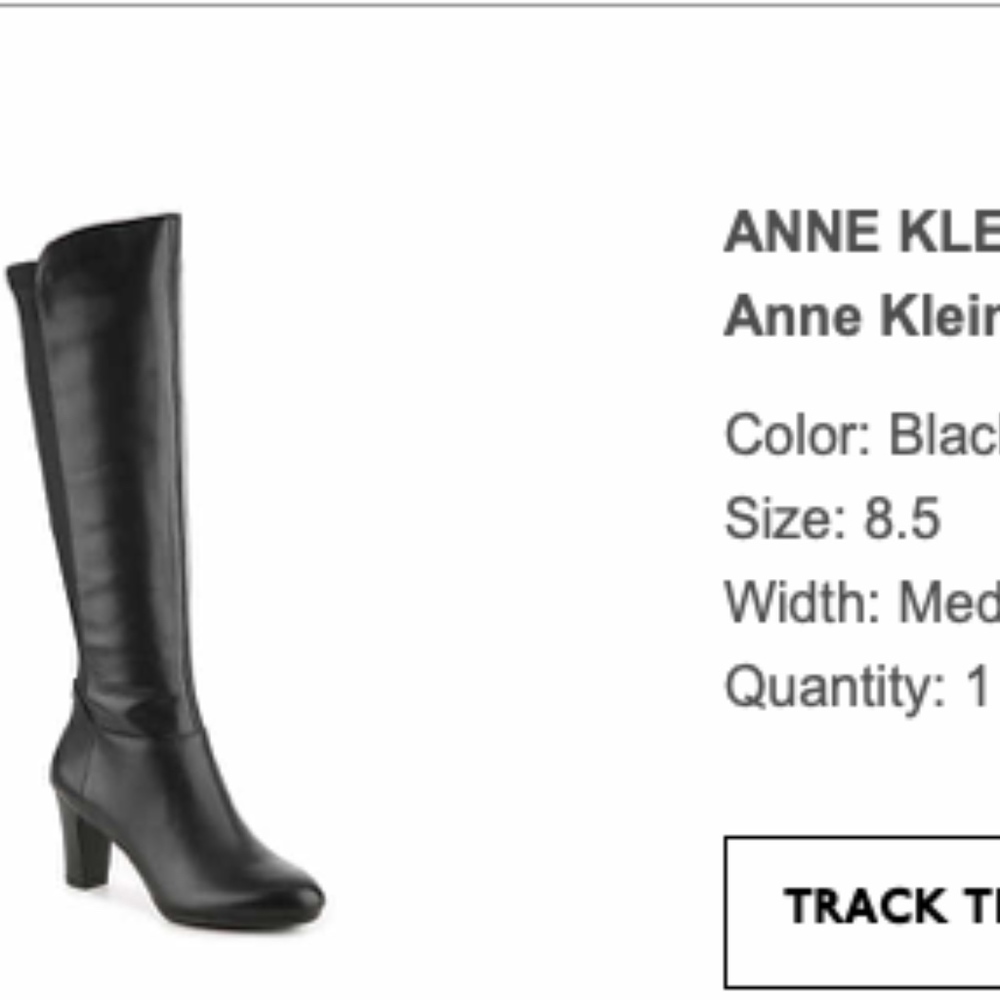 Wide Calf Anne Klein Leather Boots new in box
